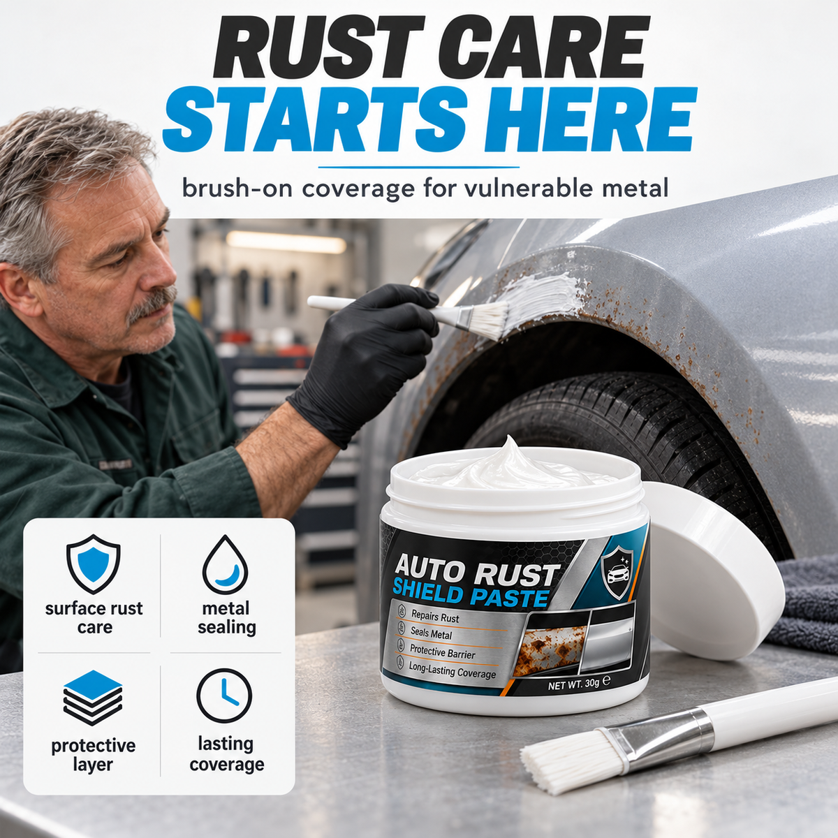 🔥Car Metal Rust Repair Paste🔥