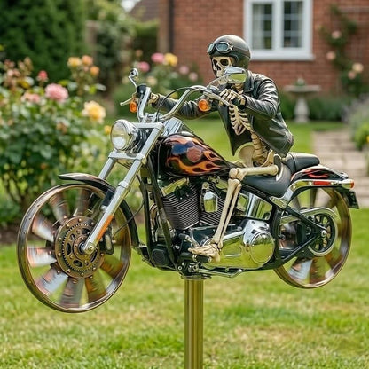 Skull Motorcycle Windmill