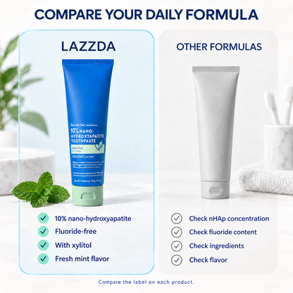 Lazzda 10% Nano Hydroxyapatite Toothpaste - Whitening & Repair