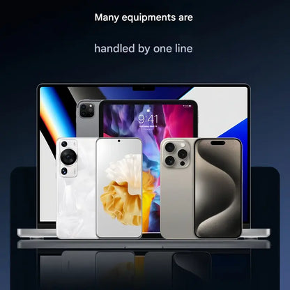 2-in-1 Invisible Holder Charger Cable⚡240w super fast charging Fast Charging Cord