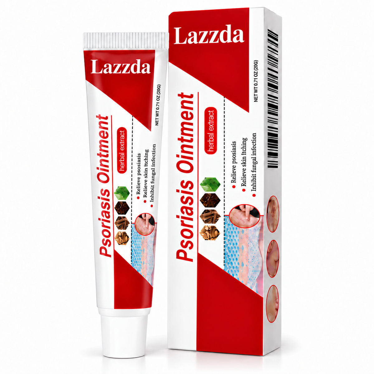 Lazzda Botanical Skin Relief Ointment for Dry, Itchy & Flaky Skin