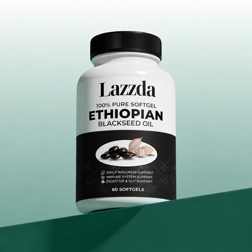 Lazzda Ethiopian Black Seed Oil Softgels - 60 Count