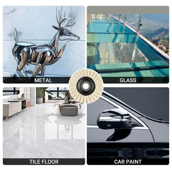 5Inch Wool Polishing Wheels Set for Angle Grinders