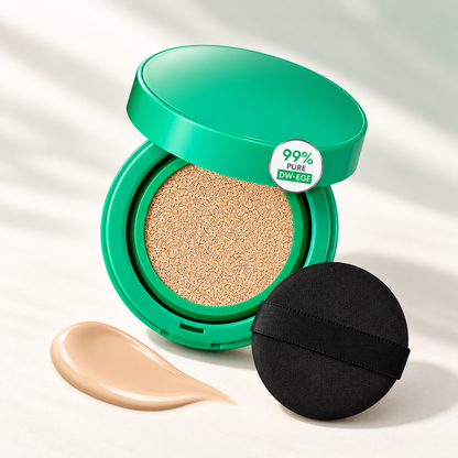 Toning Ampoule Cushion - 2-in-1 Korean Skincare & Makeup with EGF, Niacinamide & Hyaluron - 10 Shades
