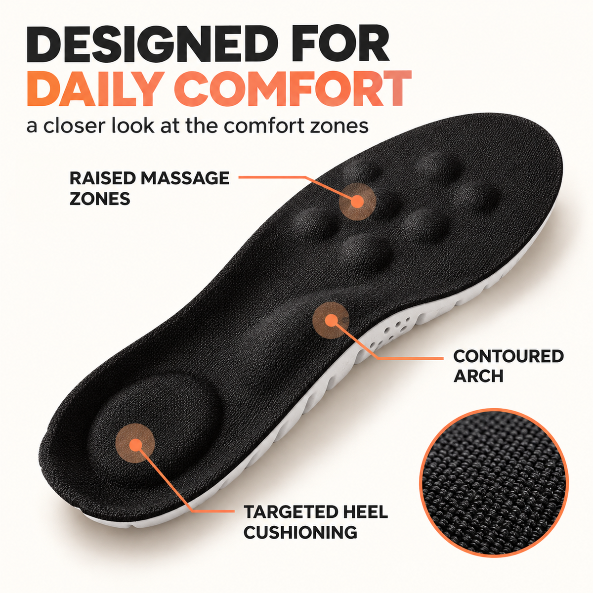 Kids’ Massage Insoles – Cushioned Comfort for Growing Feet