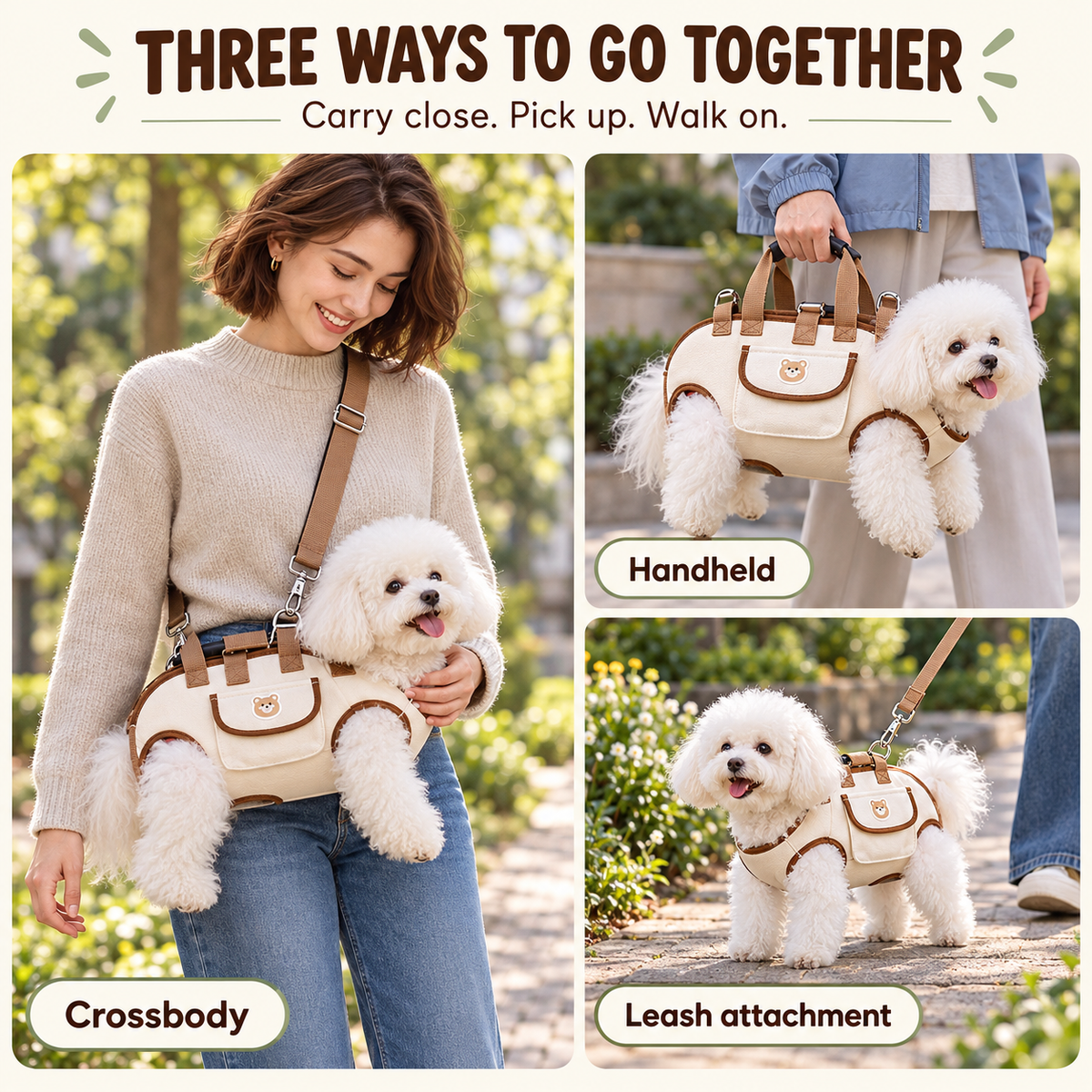 🐱🐕Portable Breathable Pet Carrier Sling & Backpack