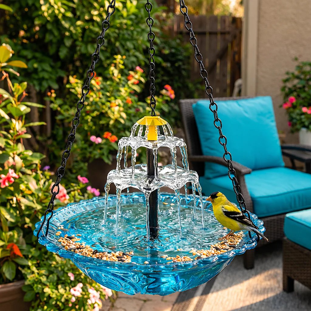 Solar Cascade Hanging Bird Bath Fountain🎁Buy 2 Free Shipping
