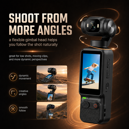 2026 4K Vlog Camera Pocket Stabilized Video Camera