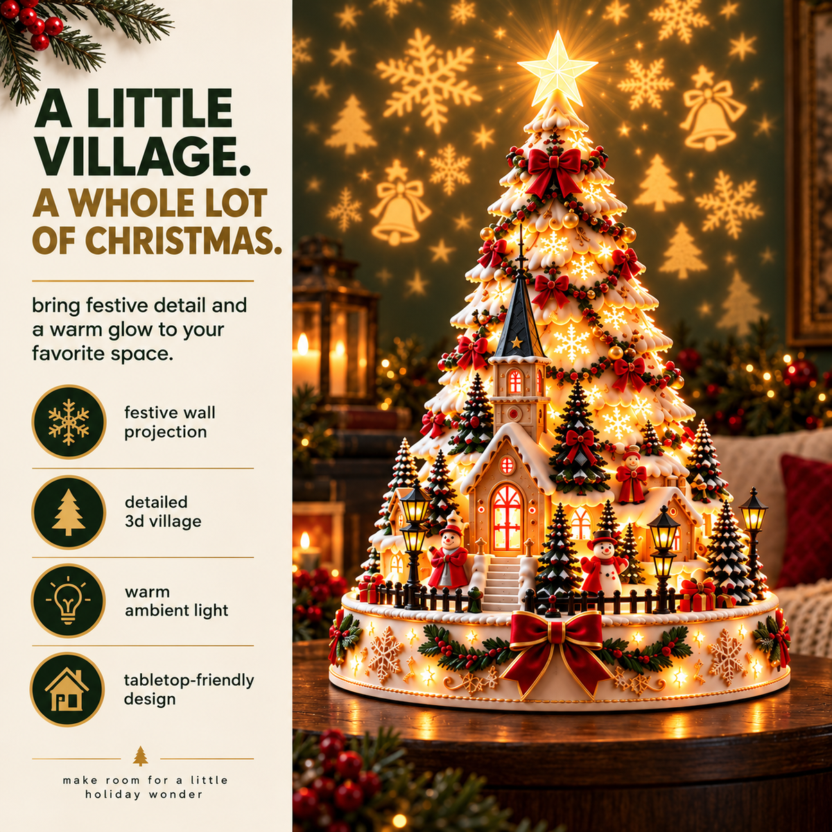 🏆 60,000+ Sold - 🎄Christmas Village Lightscape Tree