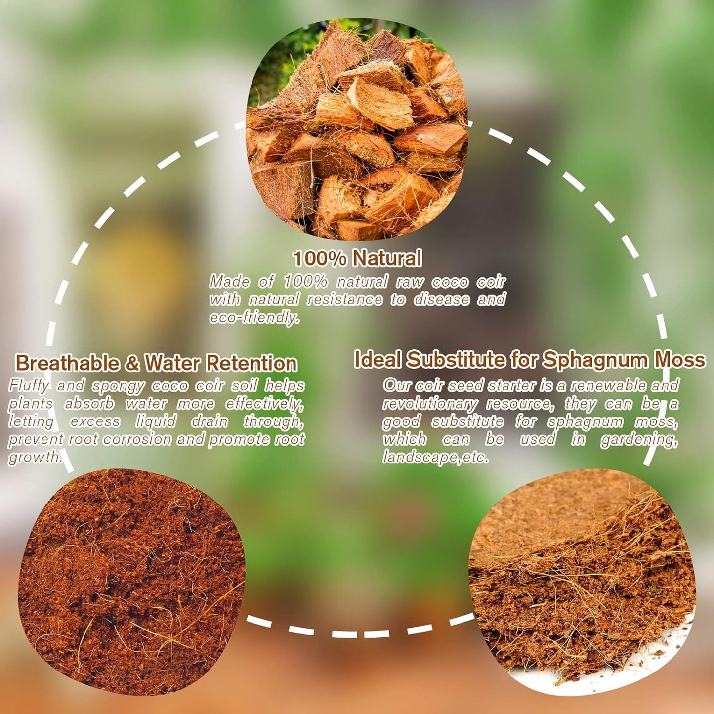 🌱Premium Organic Coconut Coir Bricks for Plants