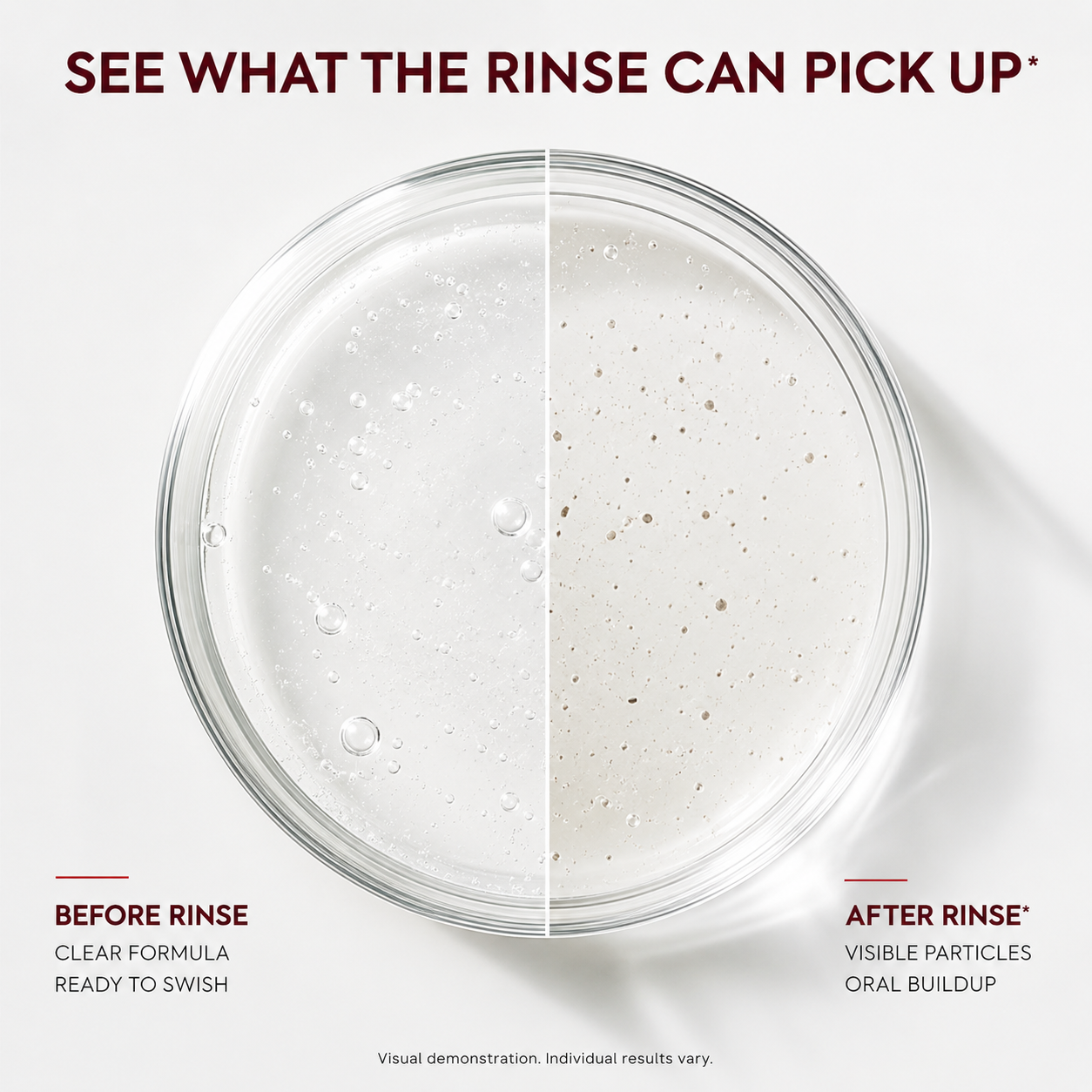 Advanced Stain-Lifting Whitening Mouthwash: Visible Debris Removal & Fresh Breath