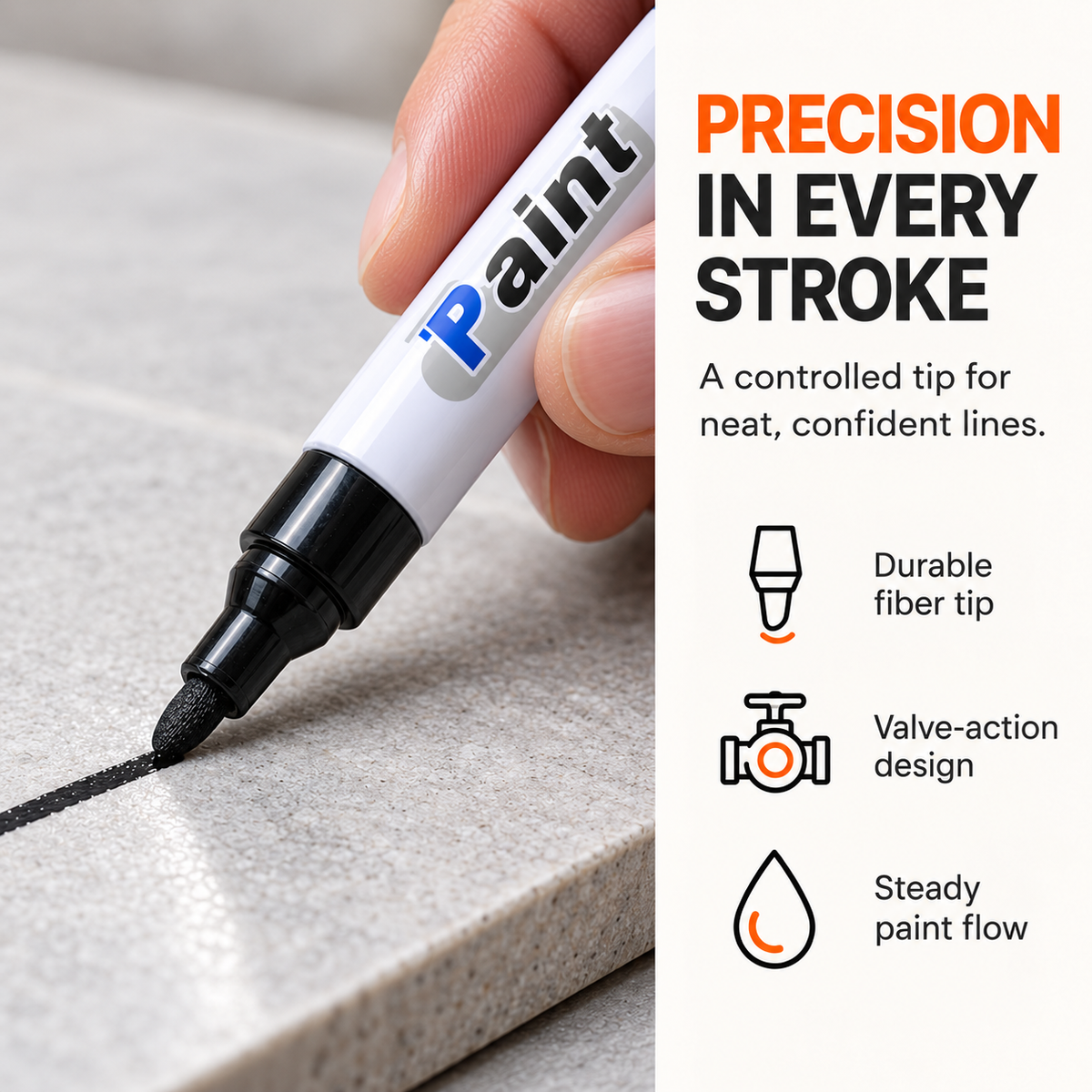 All Surfaces Quick-Drying Oil-Based Paint Marker