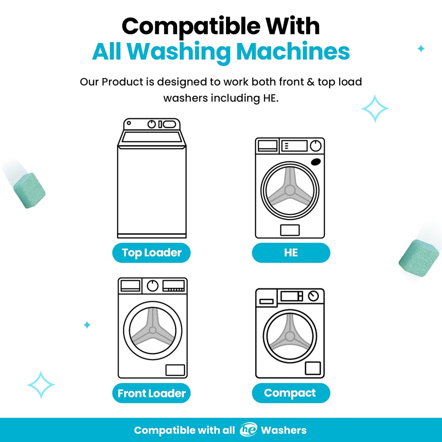 Nettoyant pour machine à laver Lazzda Pro