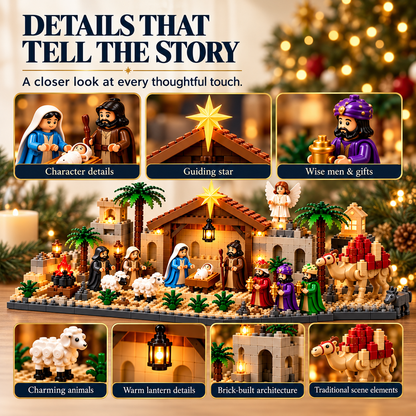 Nativity Advent Calendar – 24-day Buildable Christmas Nativity Set