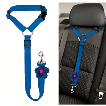 2-in-1 Dog Car Seat Belt & Walking Leash