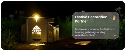 Church-Shaped Solar Bird Feeder