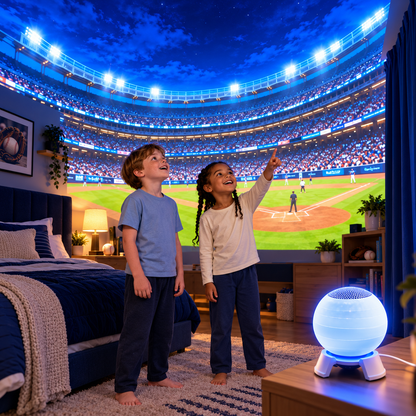 ⚾🏆 Baseball Stadium 5D Projection Light – Transform Any Room Into Game Day