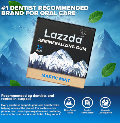 Mint Remineralizing Gum Snack Bubblegum