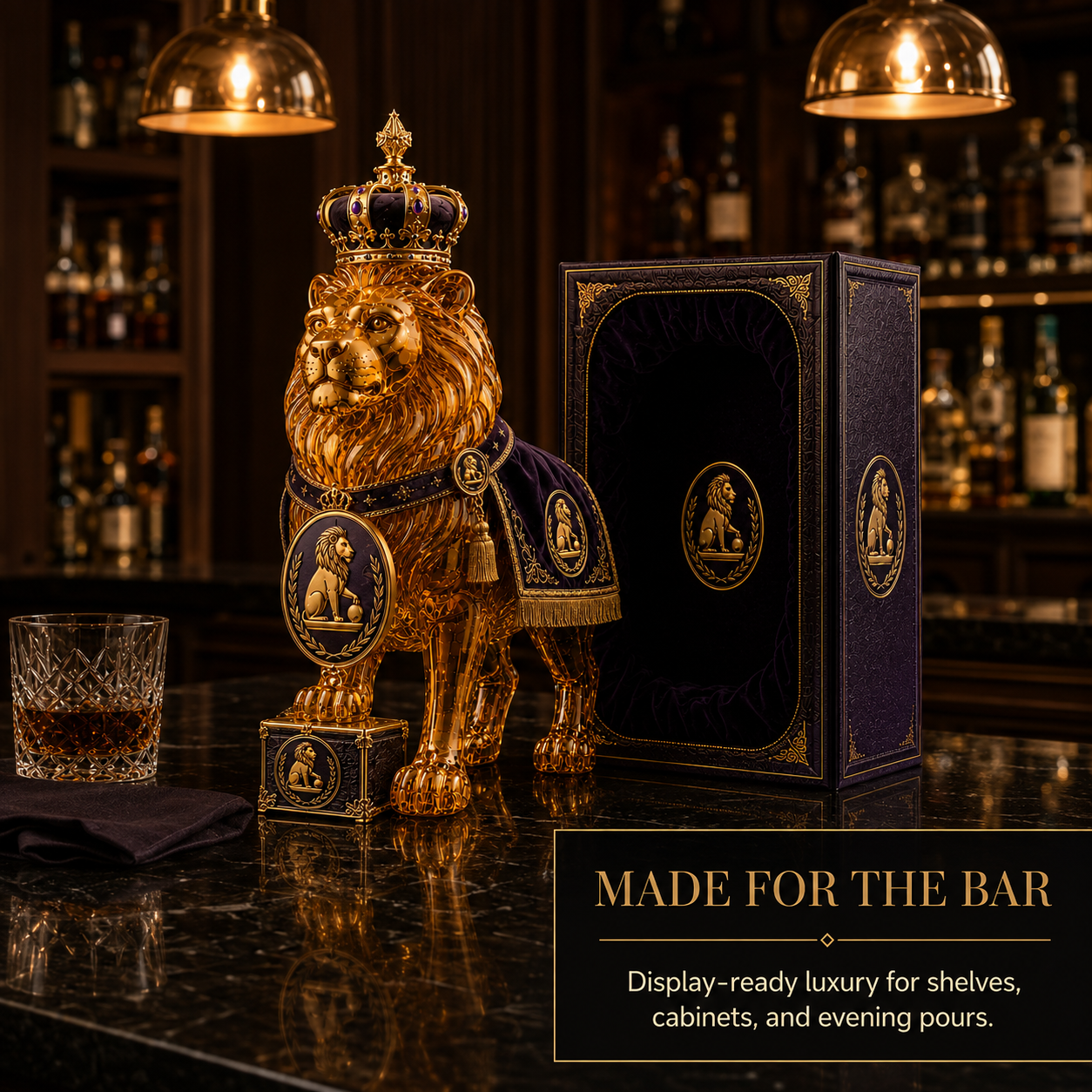 Royal Lion Limited Edition Decorative Bottle