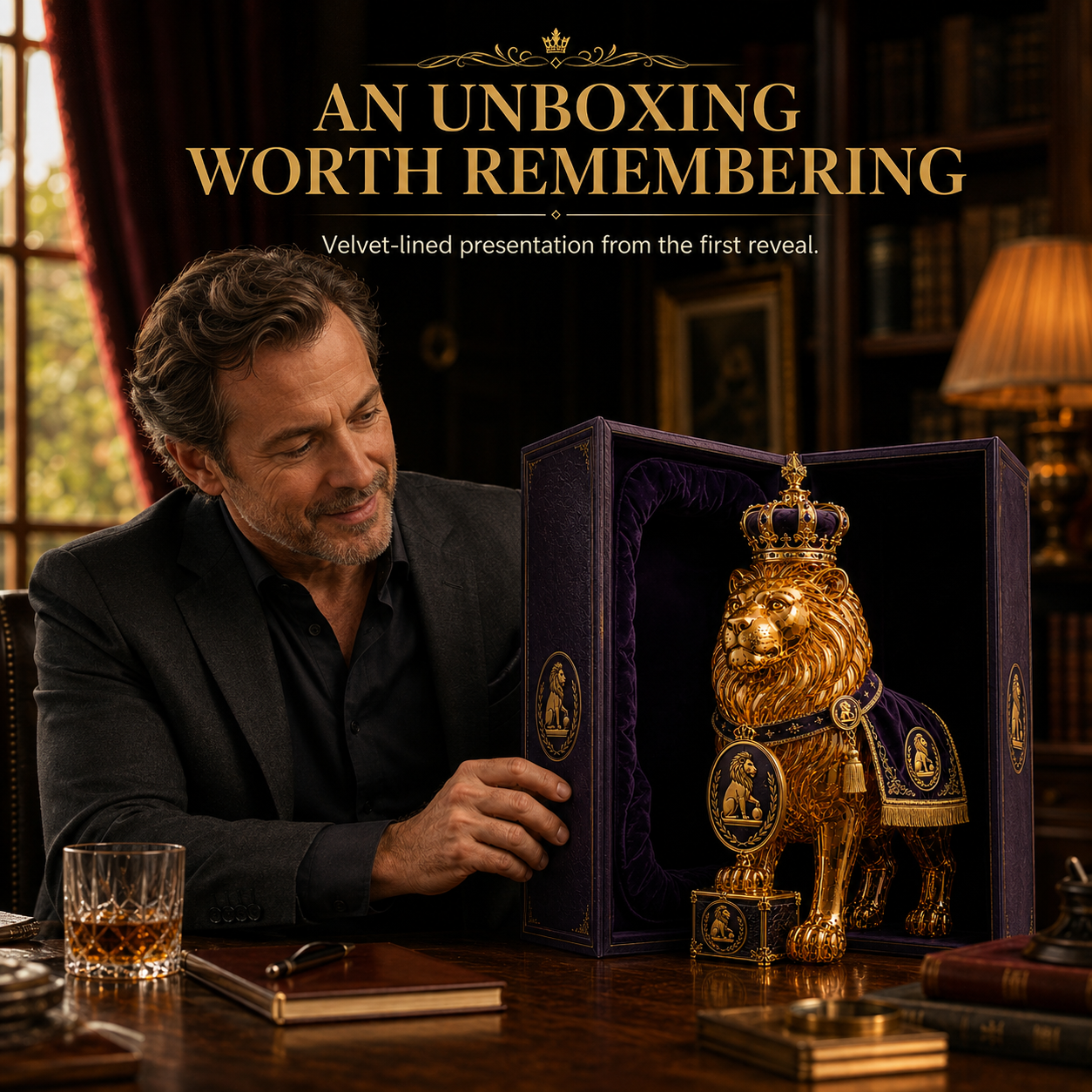 Royal Lion Limited Edition Decorative Bottle