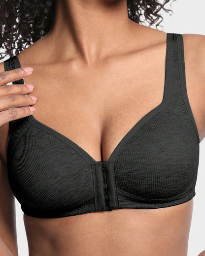 Easy-On Front Closure Wireless Support Bra