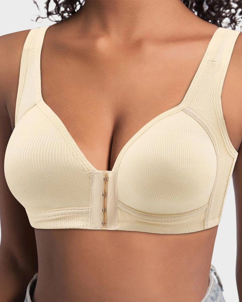 Easy-On Front Closure Wireless Support Bra