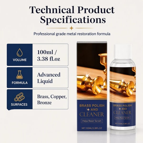 🔩 Polish & Cleaner – Removes Oxidation, Restores Shine, Gentle on Surfaces – Easy Application! 🧽
