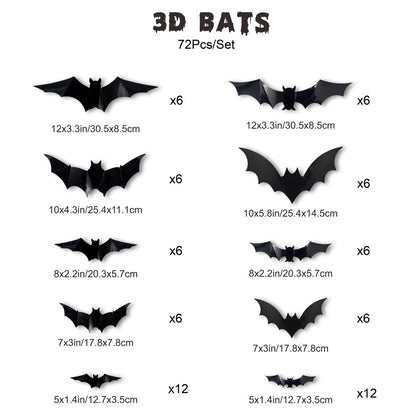 🦇Halloween 3D Lighted Bats