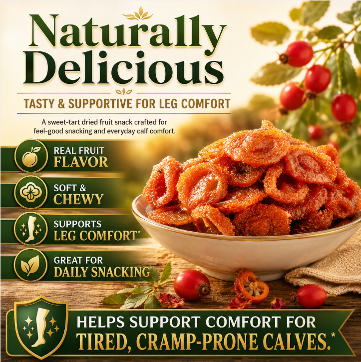 🎀🎀  Tired of Nighttime Leg Cramps? Try Rosa Roxburghii Dried Fruit 🍃 — Natural Support for muscle Comfort & Recovery-Q3