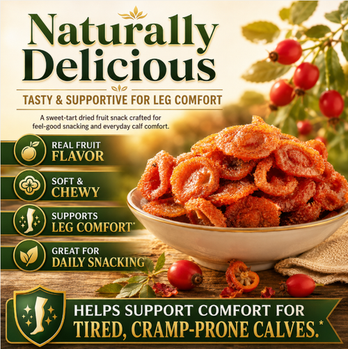 🎀🎀  Tired of Nighttime Leg Cramps? Try Rosa Roxburghii Dried Fruit 🍃 — Natural Support for muscle Comfort & Recovery-Q3