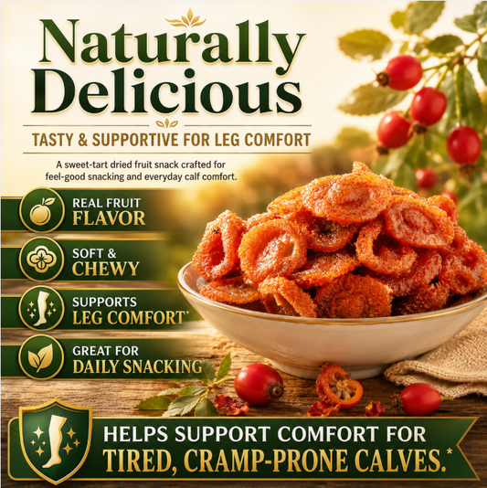 🎀🎀  Tired of Nighttime Leg Cramps? Try Rosa Roxburghii Dried Fruit 🍃 — Natural Support for muscle Comfort & Recovery-Q3