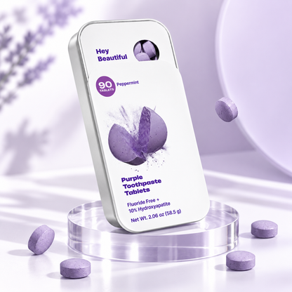Lazzda Purple Toothpaste Tablets w/ Hydroxyapatite & PAP (90)