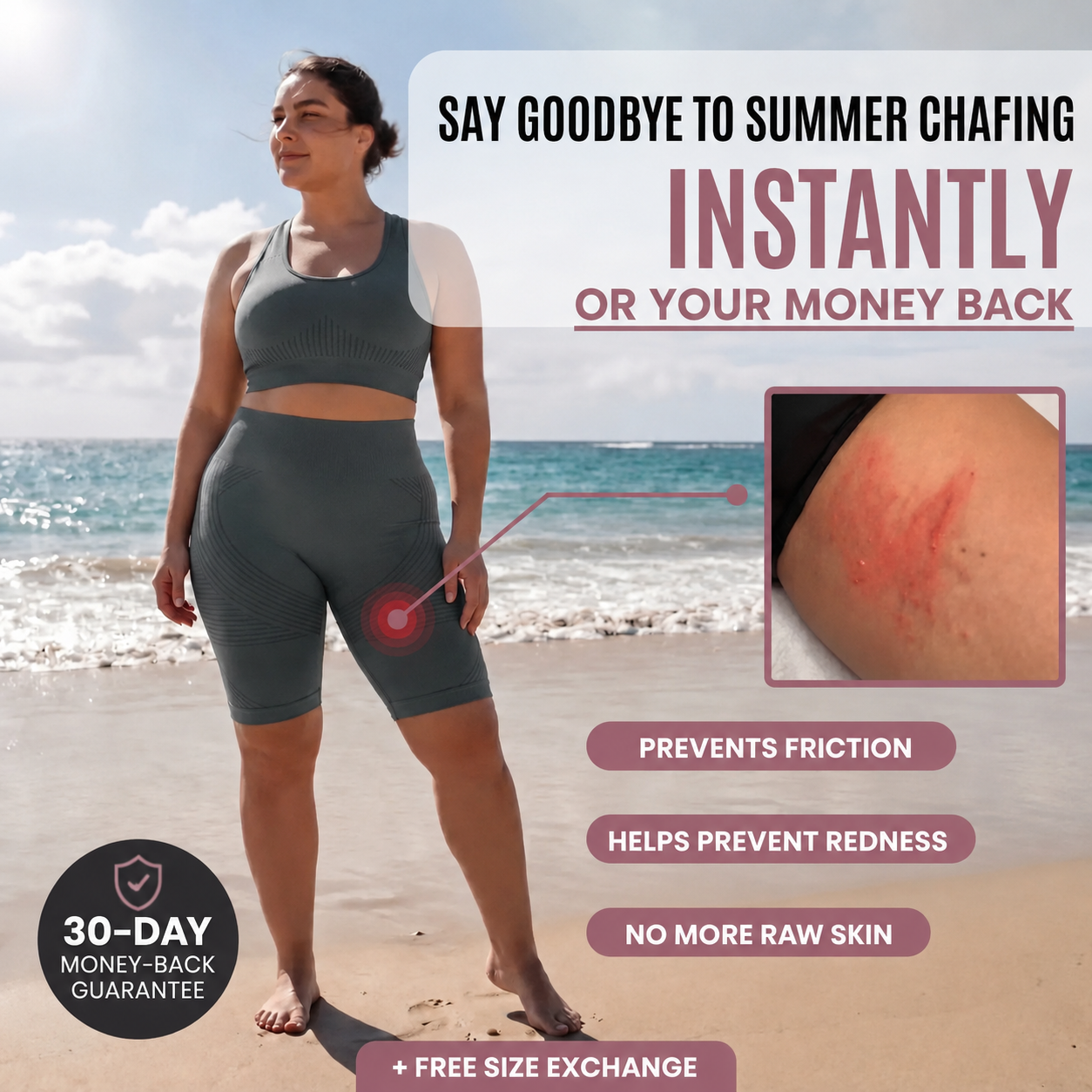 Anti-Chafing 3D Short Leggings