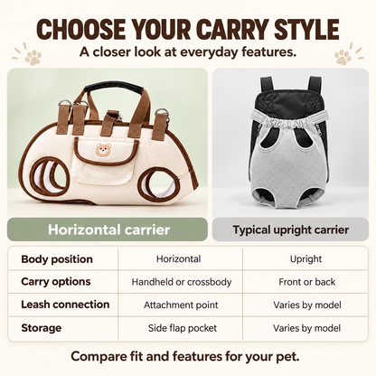 🐱🐕Portable Breathable Pet Carrier Sling & Backpack