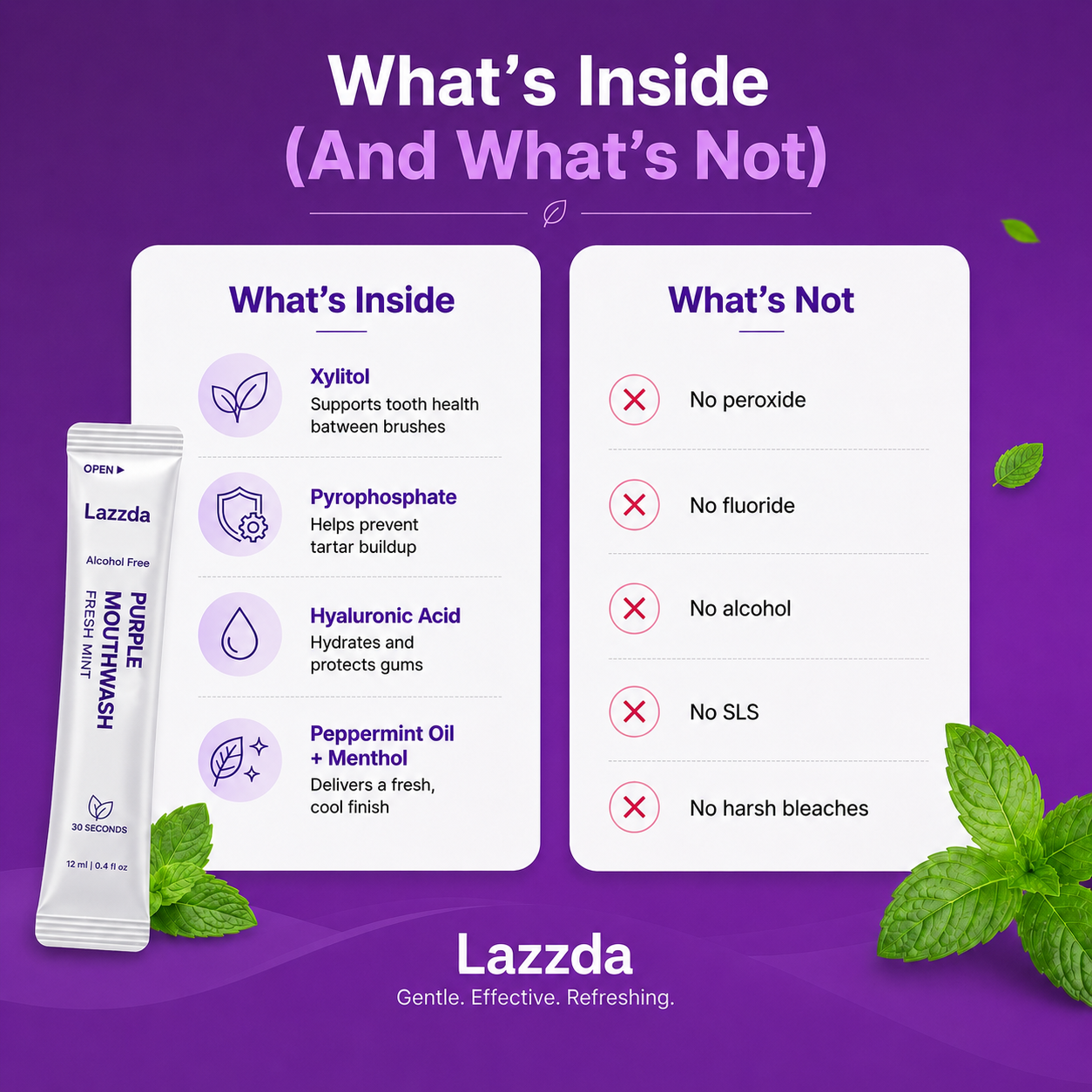 Lazzda Purple Mouthwash