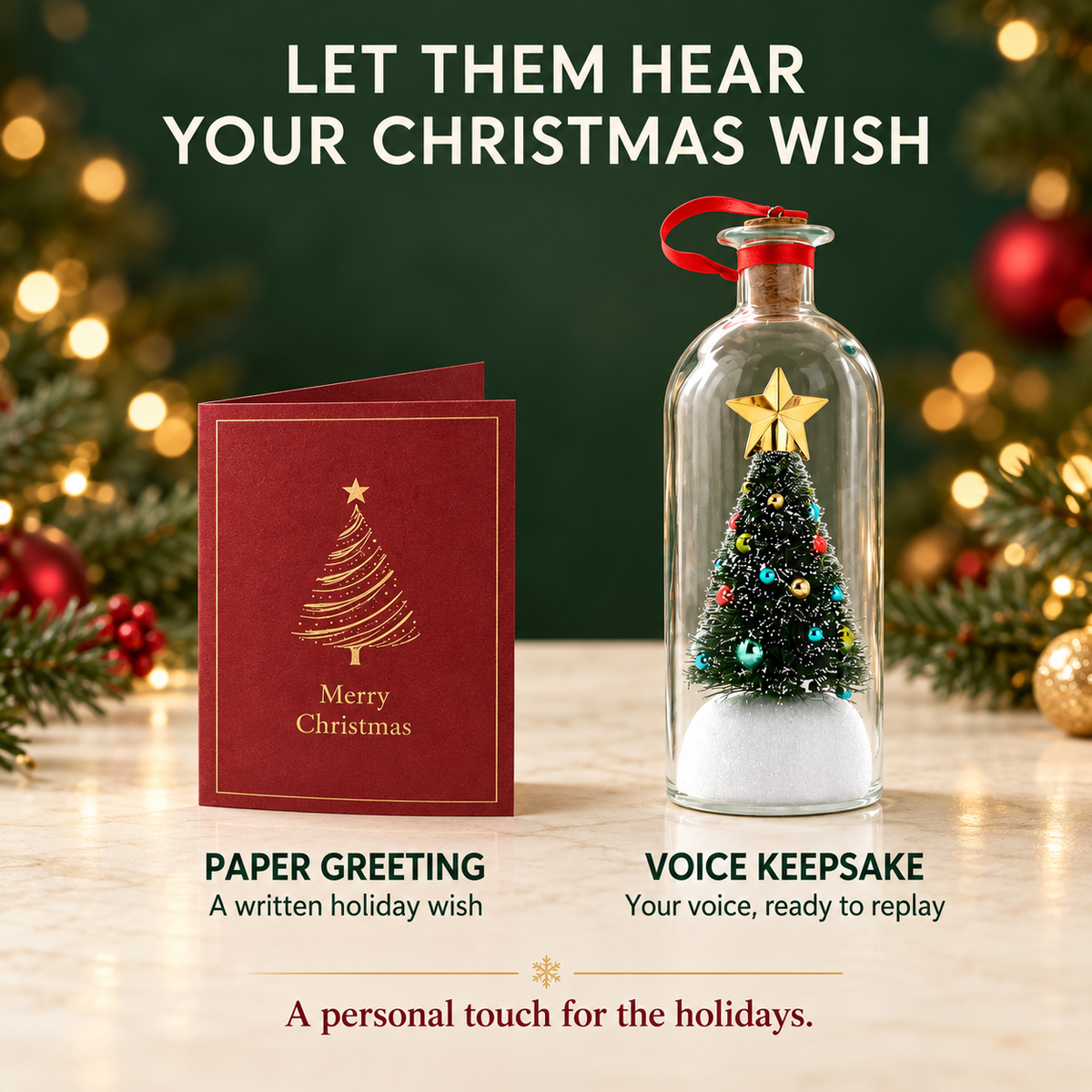 Record-a-Message Christmas Tree
