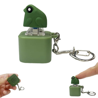 Frog Croaking Fidget Toy - Rechargeable Frog Croaking Keychain