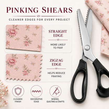 Stainless Steel Zig Zag Scissors with Serrated Teeth - Perfect for DIY Crafts✂️