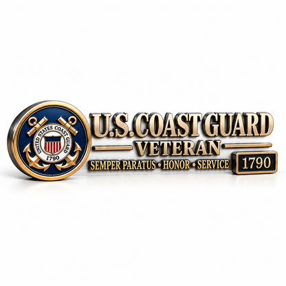 3D Metal Veteran Honor Auto Badge | For daily driving & veteran gatherings