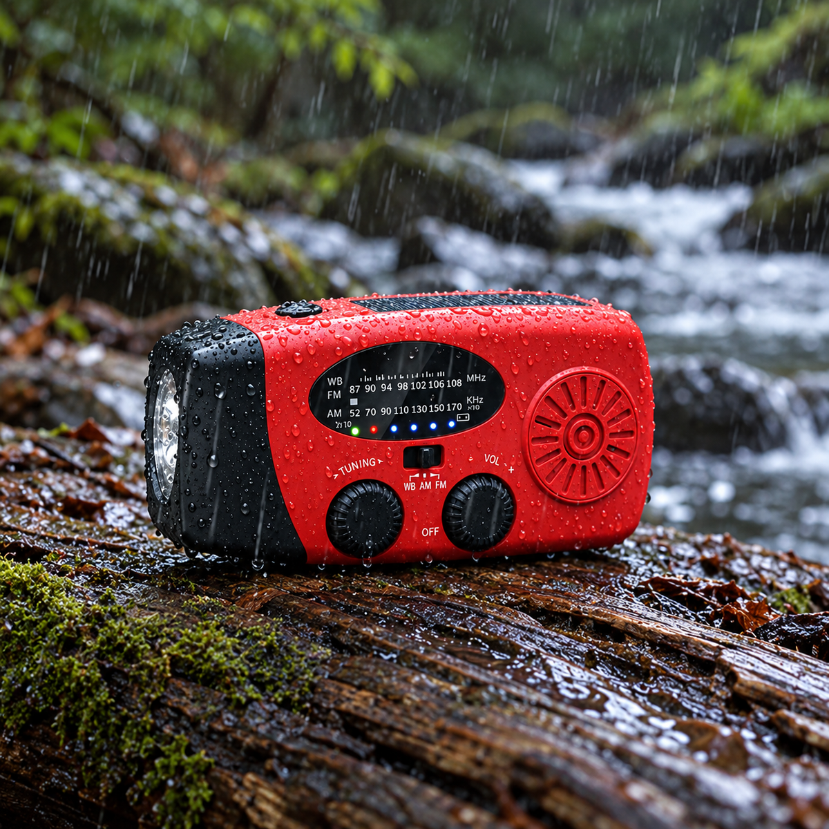 Stay Powered Off-Grid Instantly! Solar Hand Crank Emergency Radio