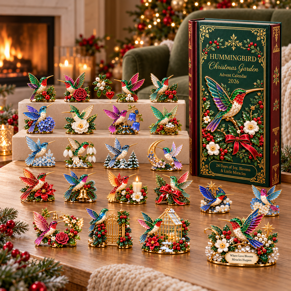 24 Days of Joy in Bloom — Hummingbird Christmas Garden Advent Calendar 2026