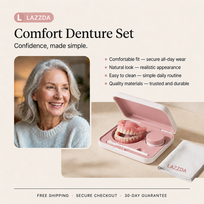 LAZZDA Custom Denture Set