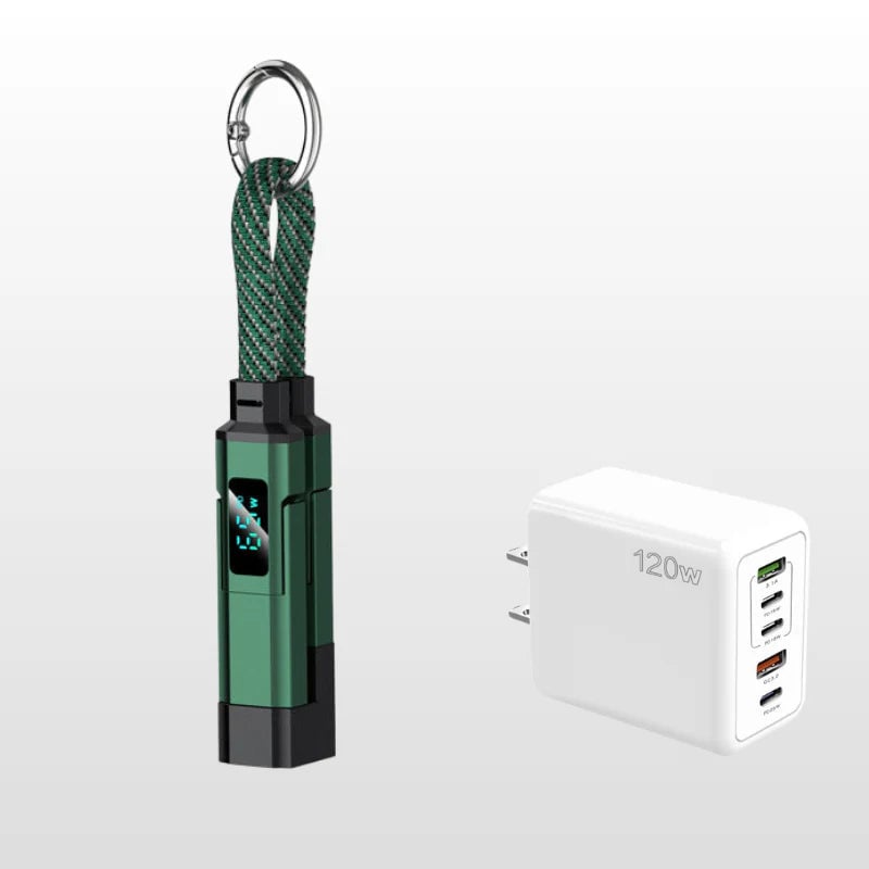 🔥4-in-1 Digital Display Keychain Charging Cable