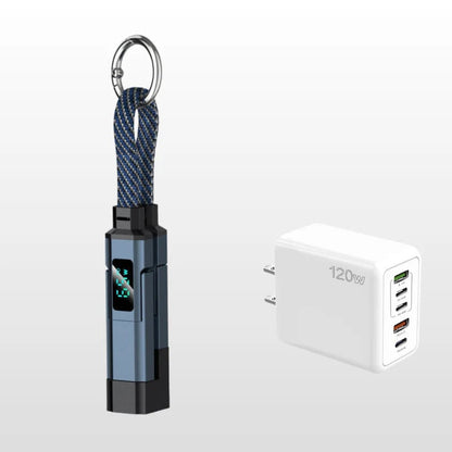 🔥4-in-1 Digital Display Keychain Charging Cable