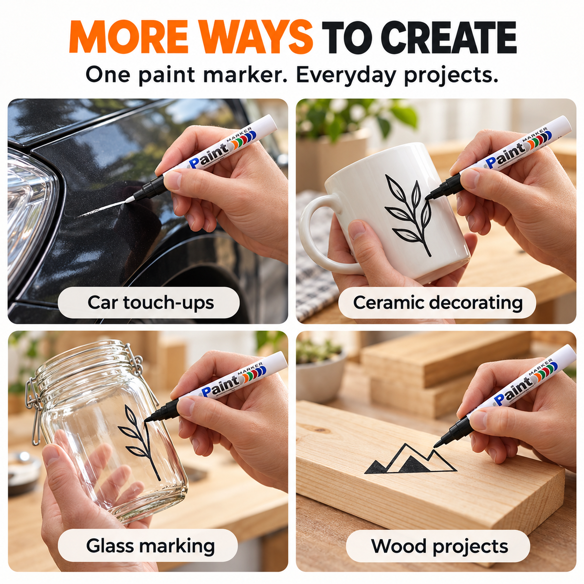 All Surfaces Quick-Drying Oil-Based Paint Marker