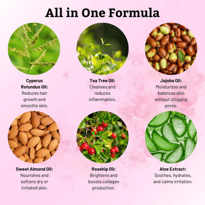 ✨ Caramela Beauty Cyperus Rotundus Öl zur natürlichen, dauerhaften Haarreduktion