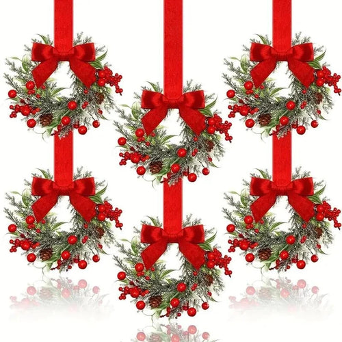 🎀Mini Christmas wreaths for cabinets — the ultimate festive magic