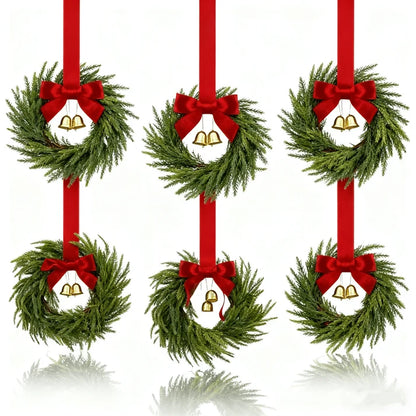 🎀Mini Christmas wreaths for cabinets — the ultimate festive magic