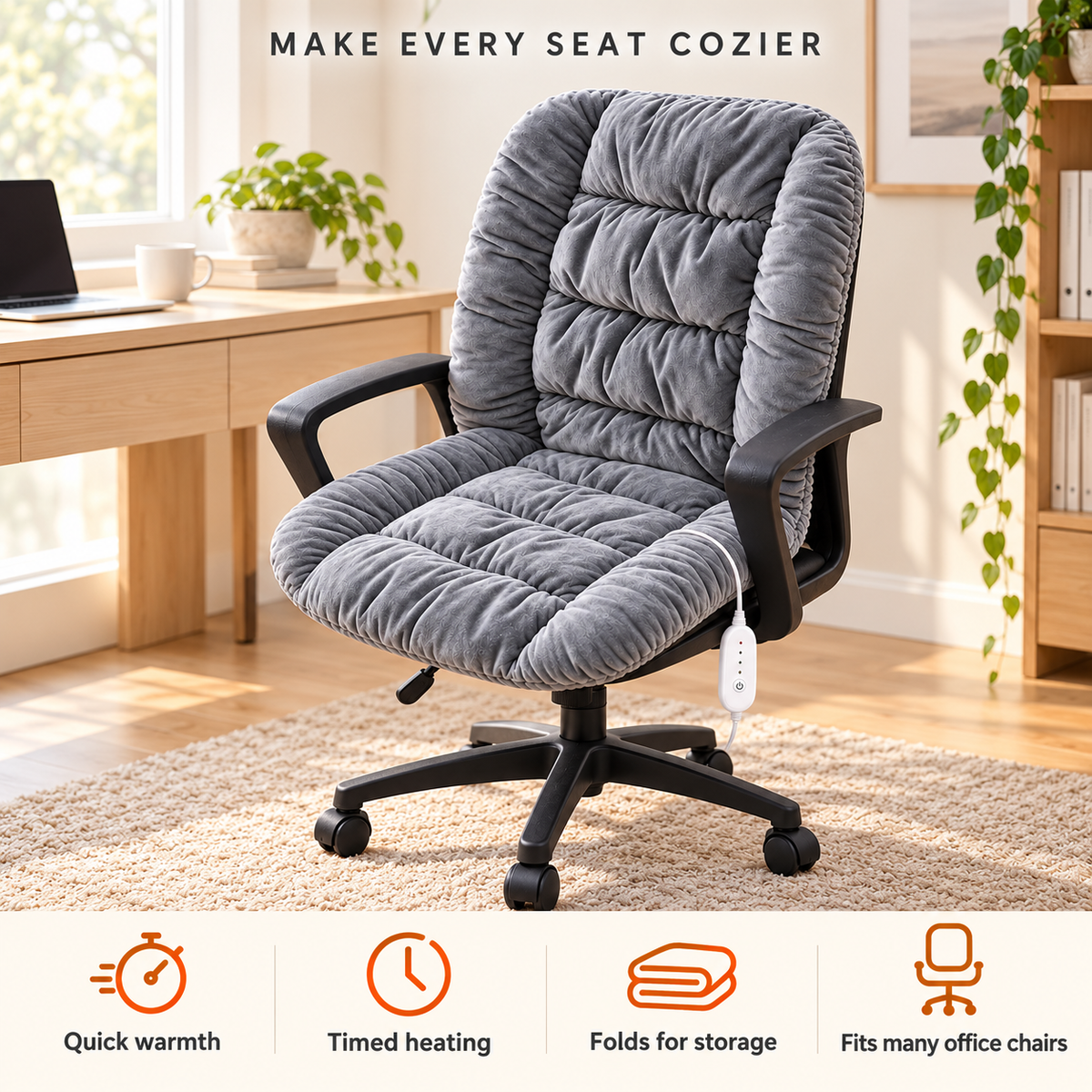 Lazzda Heated Cushion