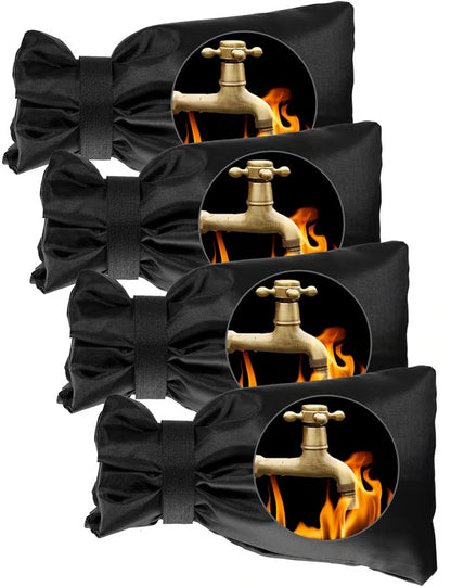 4 Pack Outdoor Faucet Covers for Winter Freeze Protection